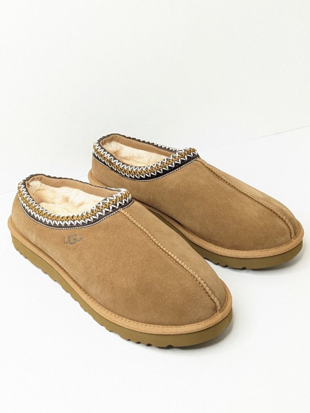 UGG Tasman II Sheepskin Slippers Chestnut Suede Men's 11